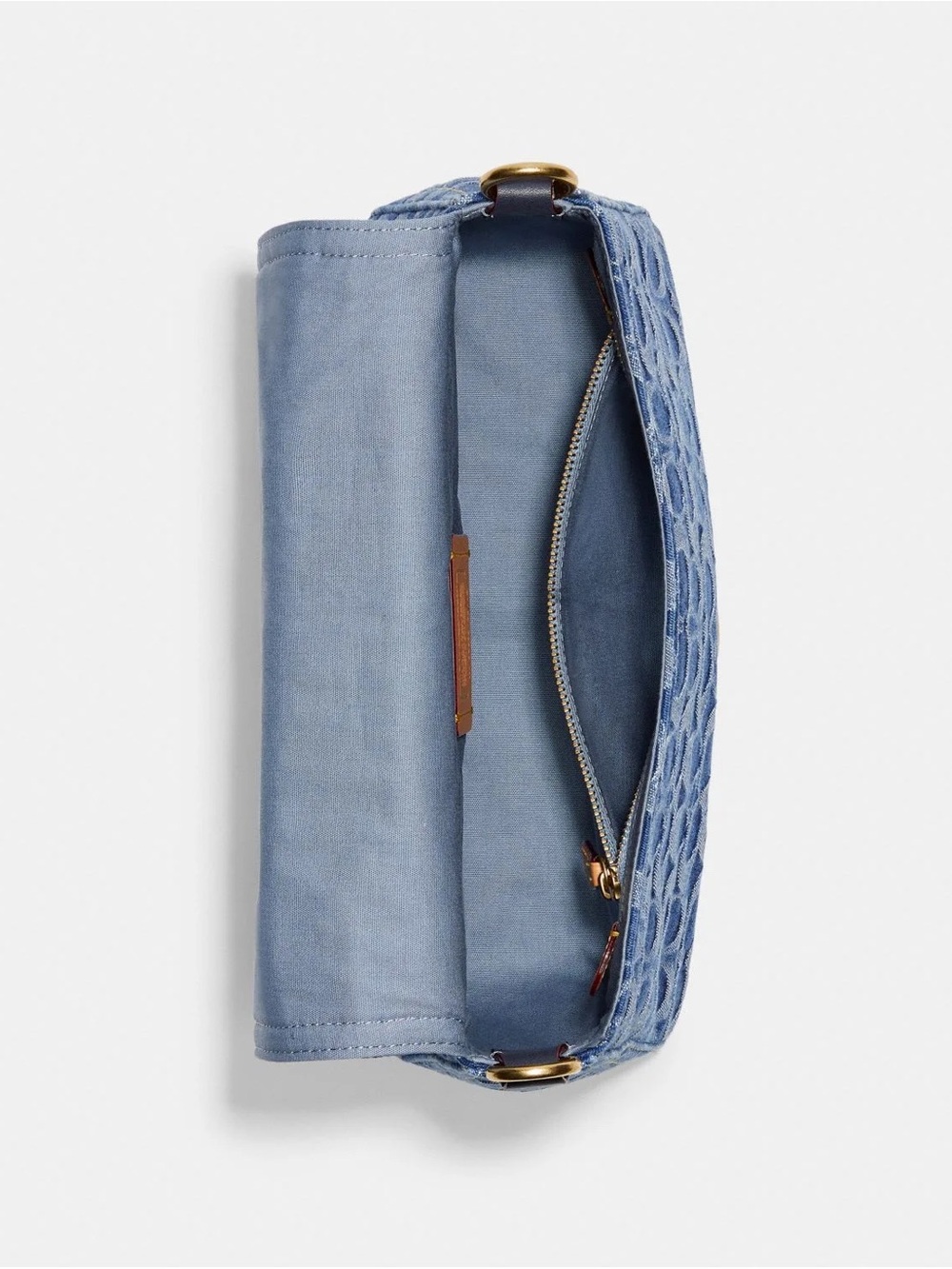Coach Soft Tabby Shoulder Bag In Signature Denim - Picture 9 of 12